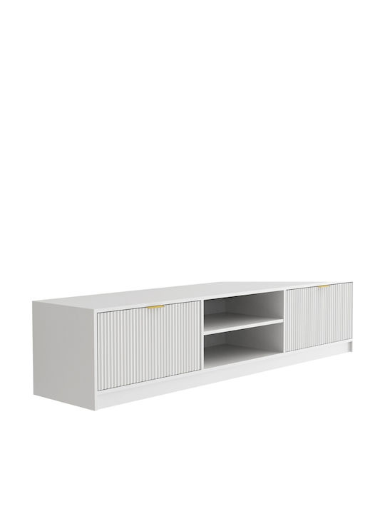 Телевизионно Мебелче Allegro Plus Бяло Д180xДълб40xВис40см