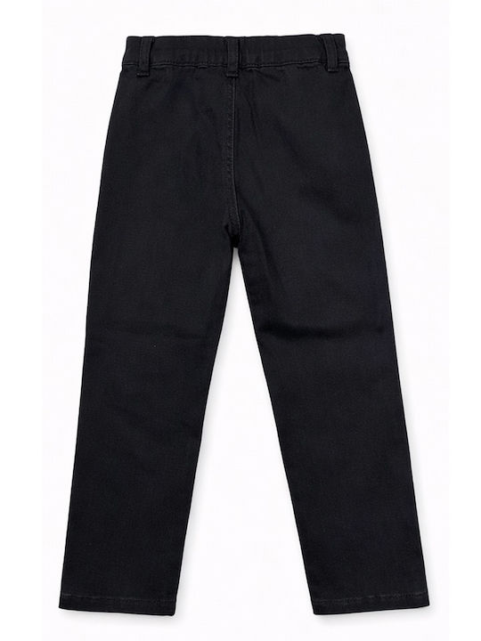 Kinder Schlaghose Jeans Schwarz