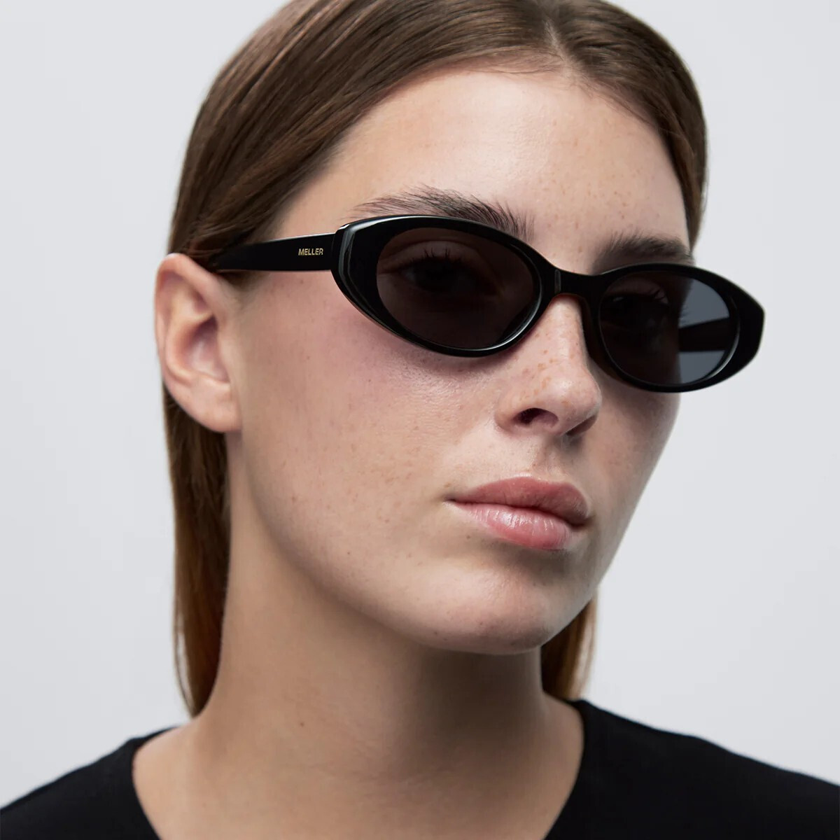 Meller All Women's Sunglasses with Black Plastic Frame and Black