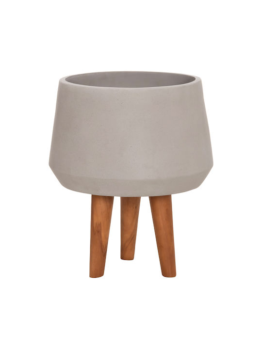 HomeMarkt Quan Γλάστρα Τσιμεντένια Γκρι 32x32εκ.