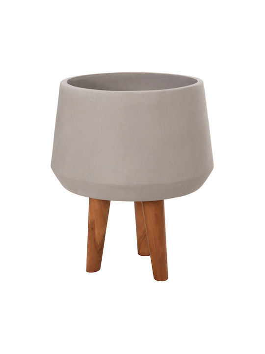 HomeMarkt Quan Γλάστρα Τσιμεντένια Γκρι 32x32εκ.