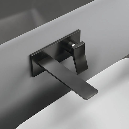 Ideal Standard Built-in Battery Mixer for Bathroom Sink Gray