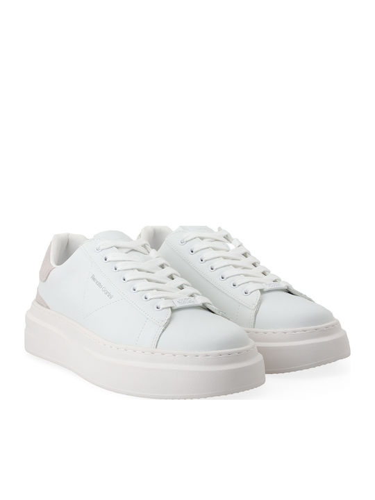 Renato Garini Sneakers Bărbătești Albi