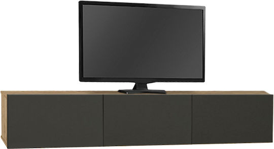 Damla Wall-mounted Sapphire Oak - Anthracite 180x29.5x29.5 cm Damla Wall-mounted Sapphire Oak - Anthracite 180x29.5x29.5 cm