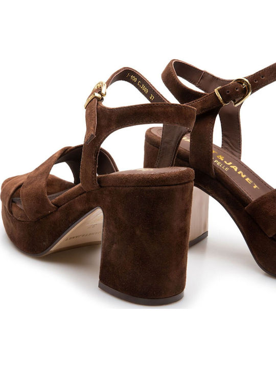 Suede Brown Sandals
