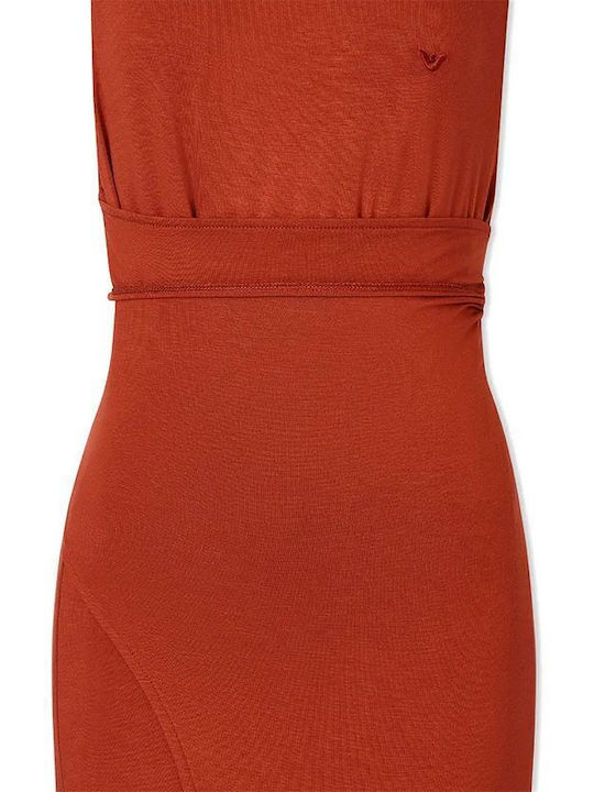 Summer Maxi Dress Wrap Terracotta EW003413AF20240 U4098