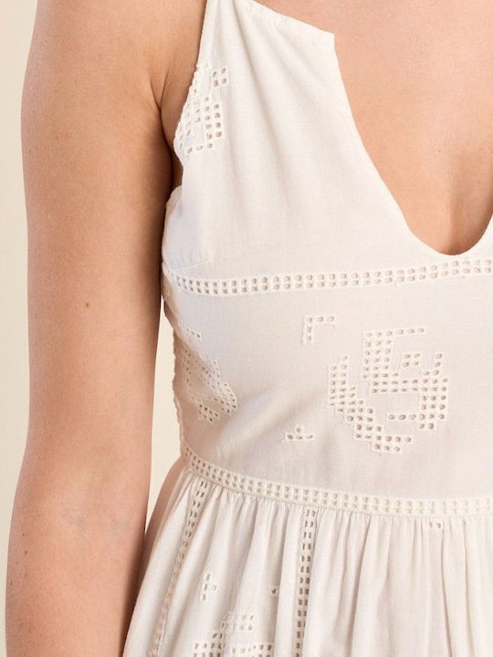 Summer Midi Dress Ecru