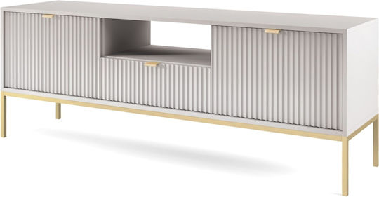 Έπιπλο Τηλεόρασης Nova Γκρι + Χρυσό Μ154xΠ39xΥ56cm P_Nova_TV_SZAR-g