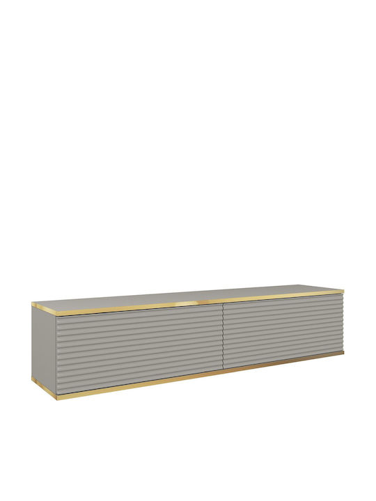 TV Stand Gray / Gold M135xD30xH32cm