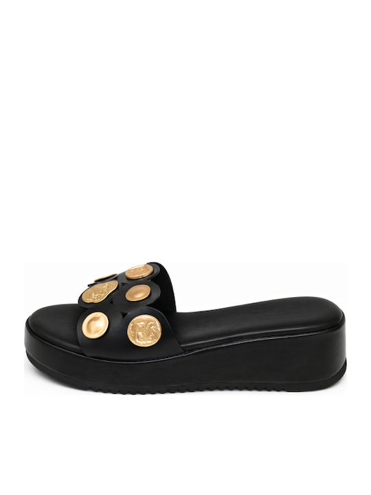 Women's Black Summer Platforms SB-C-773-26FL-Black