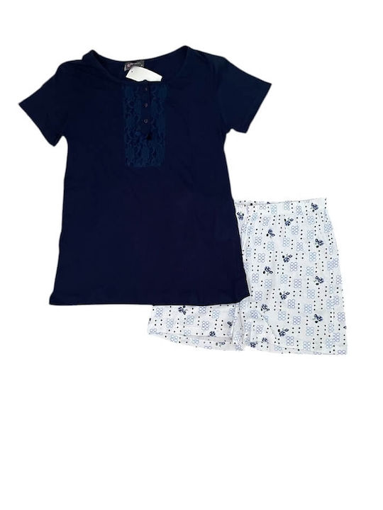 Ogham Summer Women's Pyjama Set Blue/Printed