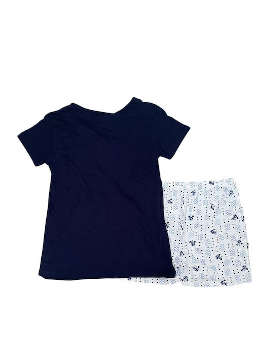 Ogham Summer Women's Pyjama Set Blue/Printed