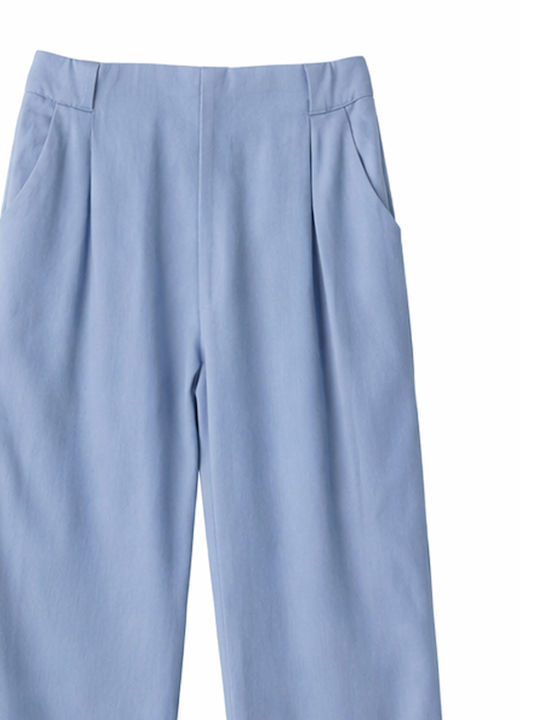 Pantalon Pentru Copii Din Țesătură Albastru Deschis