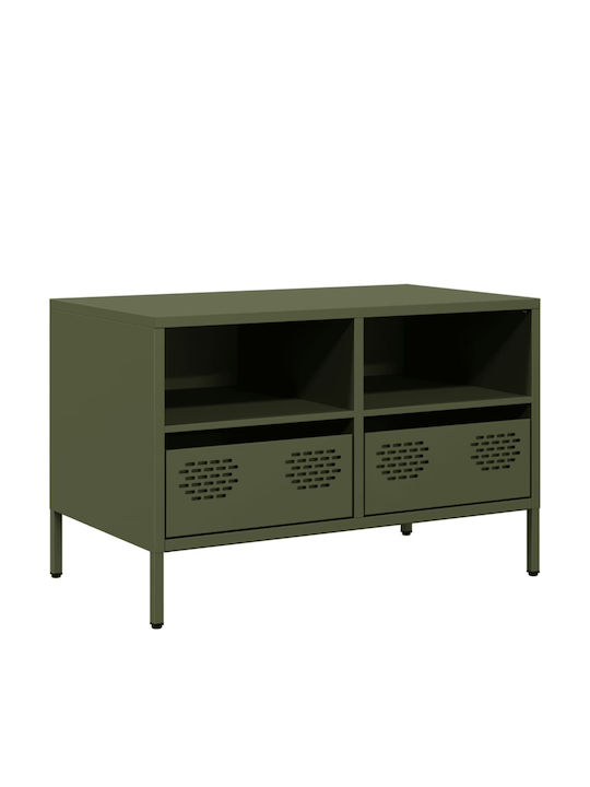 vidaXL TV-Ständer Metall Limette M68xT39xH43.5cm