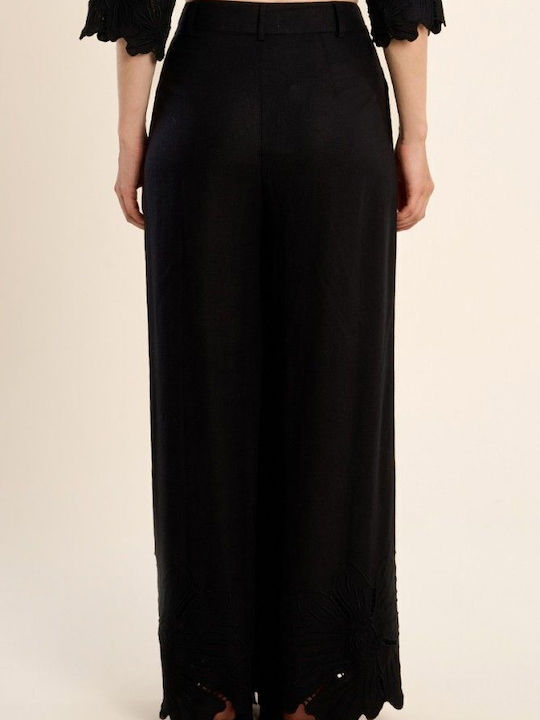 Women's Fabric Trousers Black