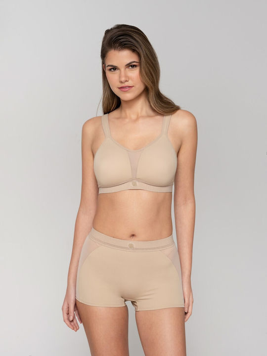 Beige Athletic Bra