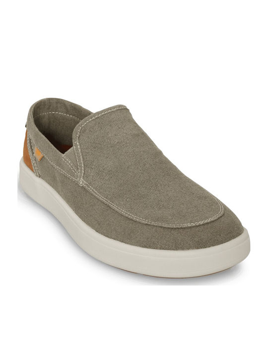 Men's Moccasins in Green Colour