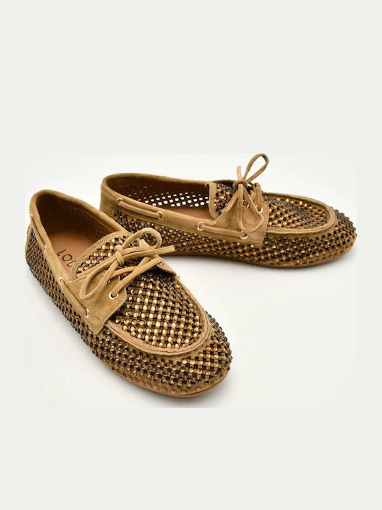 Loafers Dama Din Piele În Culoare Maro