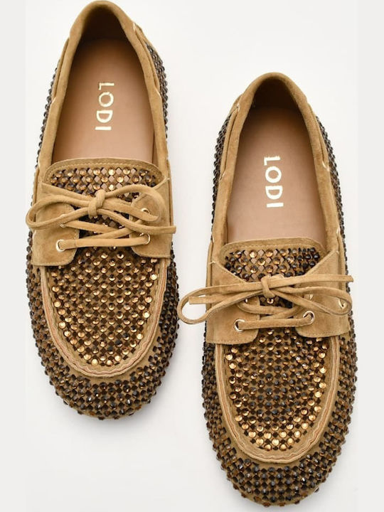 Loafers Dama Din Piele În Culoare Maro