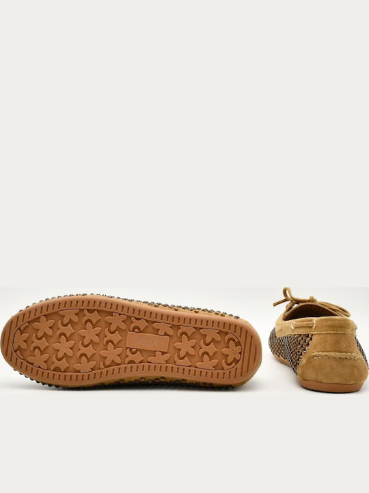 Loafers Dama Din Piele În Culoare Maro