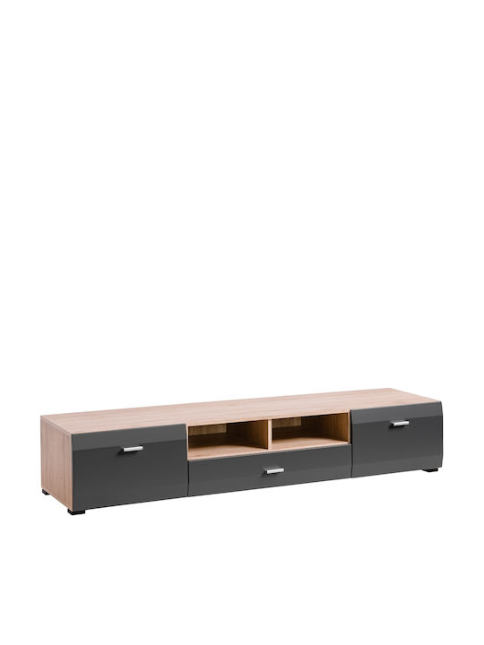 Έπιπλο Τηλεόρασης Clif Γραφίτης Μ180xΠ34xΥ45cm