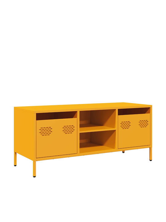 TV-Ständer Metall Senfgelb M101.5xP39xH43.5cm