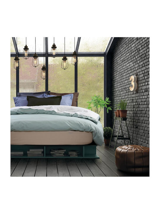 Das Home Sheet Super-Double with Elastic 170x200+35cm. 1015 Black