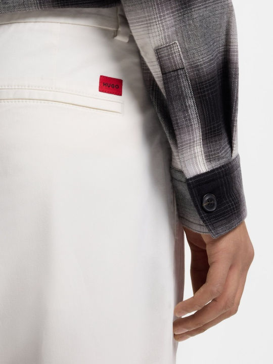 David251d Trousers in Slim Fit White