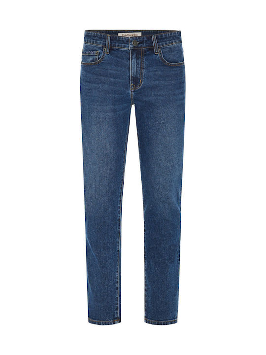 Men's Jeans Pants with Slim Tapered Fit Blue