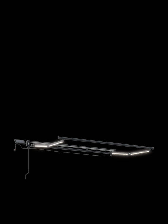 vidaXL Terrasse Zelt mit LEDs Schwarze 3x2.5m