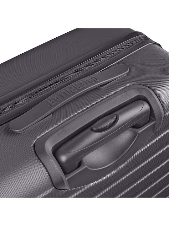 CAT Rockford Cabin Hard Black Suitcase with 4 Wheels Height 55cm