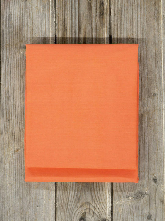 Nima Sheet Semi Double 180x260cm. Unicolors Vivid Coral
