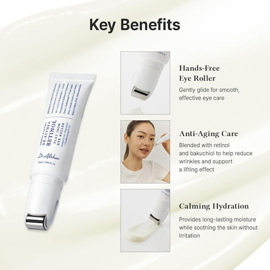 Dr. Althea Retinol Flat Iron Eye Roller Serum Ματιών με Bakuchiol & Ρετινόλη 25ml