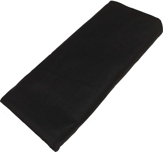 Le Blanc Sheet for Single Bed with Elastic 100x200+30cm. Cotton Line Black