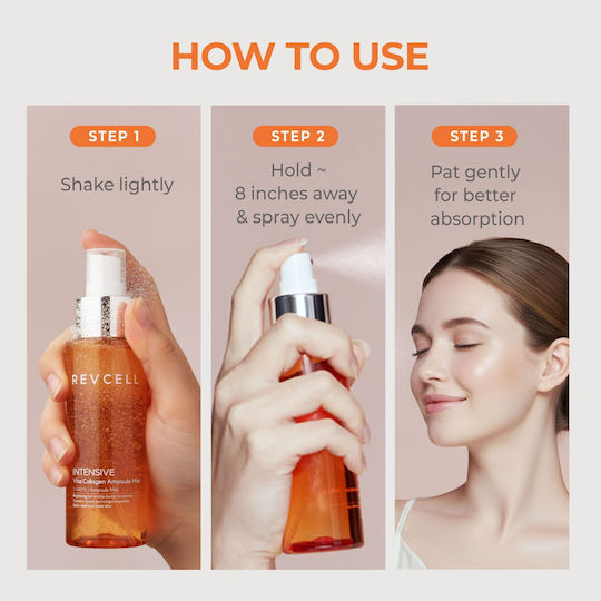 Revcell Intensive Vita-Collagen Face Serum with Collagen for Brightening & Lifting 100ml