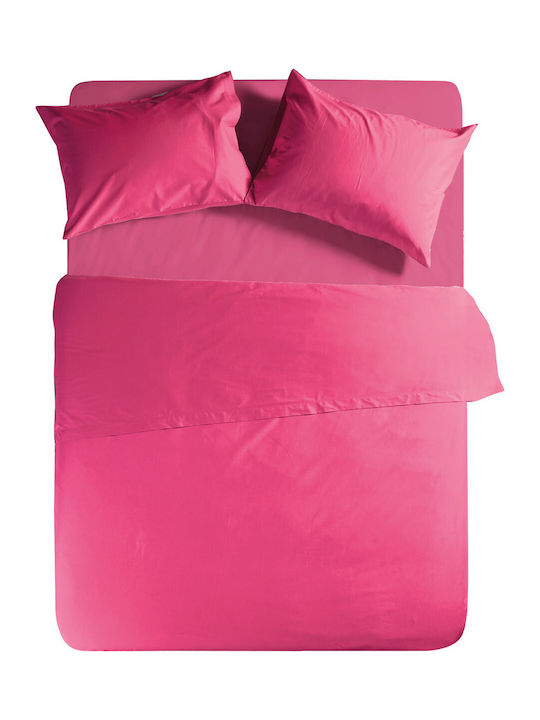 Nef-Nef Homeware Basic Σεντόνι Υπέρδιπλο 240x270εκ. 557 Fuchsia