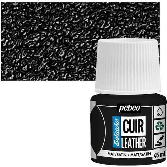 Χρωμα Leather Pebeo 45ml Extreme Black