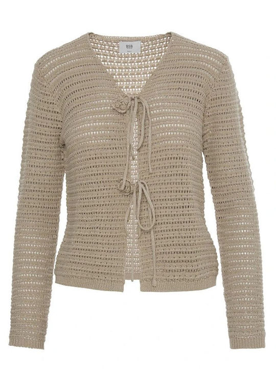 Women's Knitted Cardigan Beige