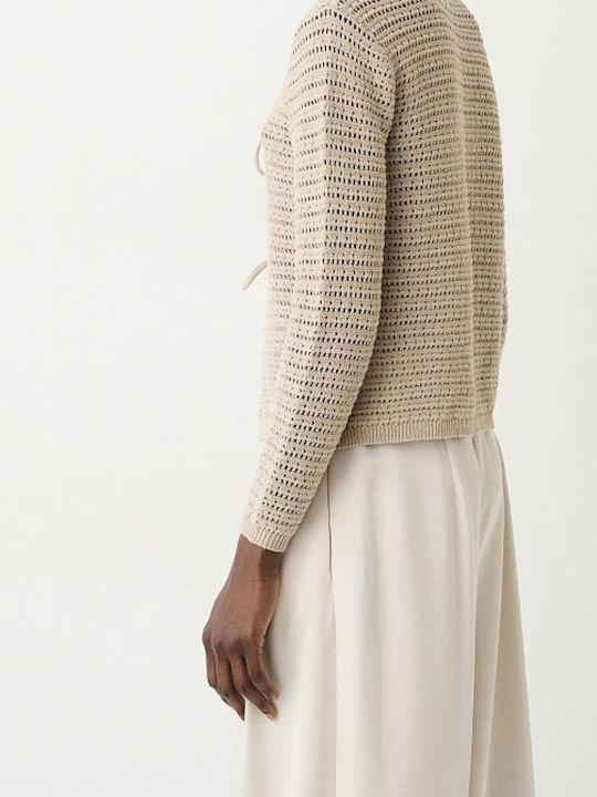 Women's Knitted Cardigan Beige