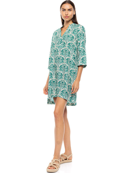 Pink Label Women's Beachwear Caftan Green