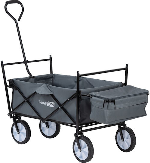 FreeOn Collapsible Transport Trolley for Load Weight up to 100kg in Gray Color