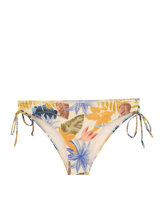 Women's Bikini Swimsuit Push-up Underwire Lurex Glam Beige-Blue