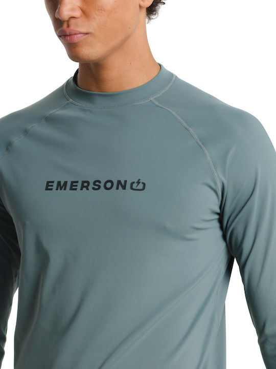 Emerson UPF 50+ Unisex Μακρυμάνικη Αντηλιακή Μπλούζα Πράσινη