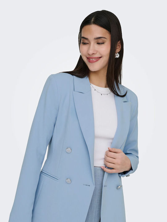 Only Дълго Дамско Строено Сако Soft Chambray