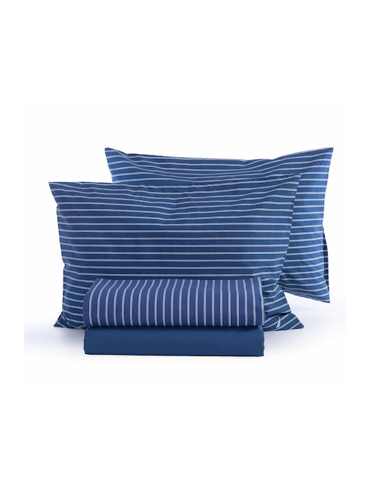 Nef-Nef Homeware Сет Чаршафи 240x270см. Nautica Coast Тъмносин 4бр
