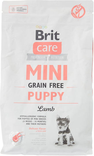 Brit Care Mini Puppy 2kg Dry Food Grain-Free for Small Breed Puppies with Lamb