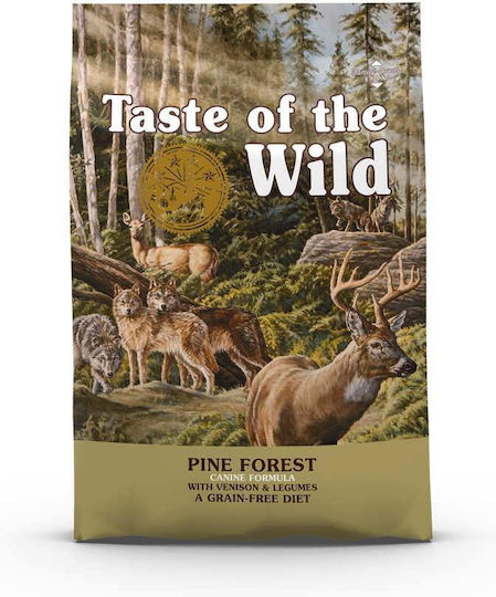 Taste Of The Wild Pine Forest 5.6kg Trockenfutter für Hunde ohne Getreide & Gluten mit Hirsche