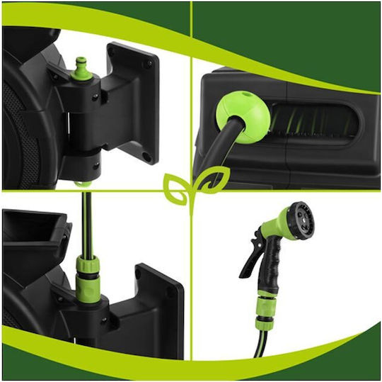 Automatic Wall Mounted Garden Hose Box with Hose 20m