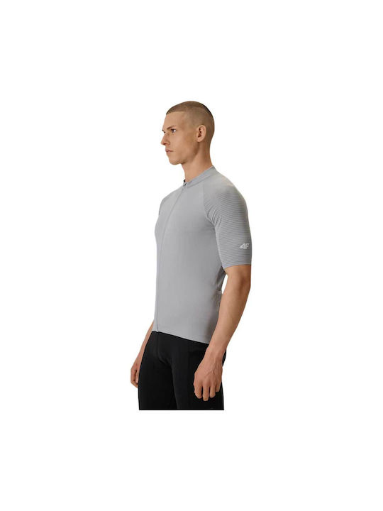 4F Men's Short Sleeve Cycling Jersey Gray