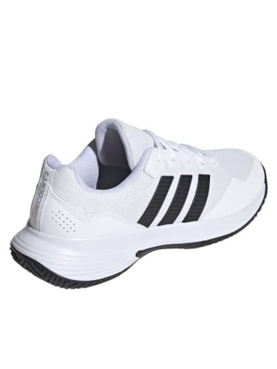 adidas Gamecourt 2 Ανδρικά Παπούτσια Τένις Λευκά